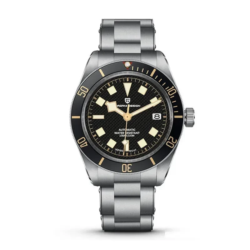 Pagani Design Black Bay Black Dial Silver-tone Men's Watch | PD-1671